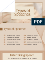 Types of Speeches