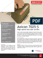 Axicon 7025 S Barcode Verifier