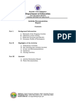 Activity Documentation Report