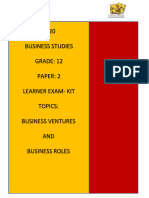 2020 Business Studies Business Studies Grade 12 Paper 2 Exam Kit.