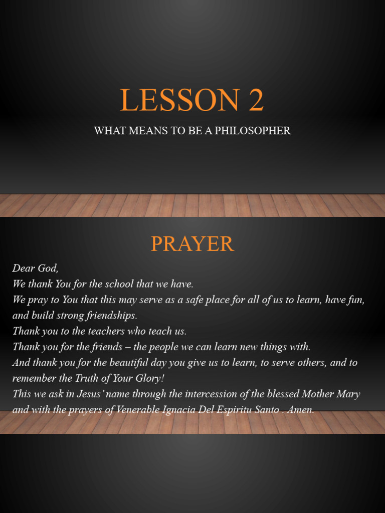 Lesson 2 What Means To Be A Philosopher Pdf Apology Plato Socrates