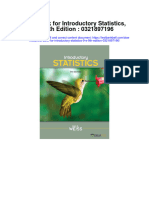 Instant Download Test Bank For Introductory Statistics 9 e 9th Edition 0321897196 PDF Ebook