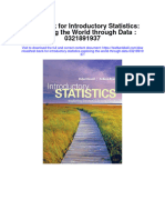 Instant Download Test Bank For Introductory Statistics Exploring The World Through Data 0321891937 PDF Ebook