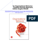 Instant Download Test Bank For Organizational Behavior A Practical Problem Solving Approach 3rd Edition Angelo Kinicki 3 PDF Full