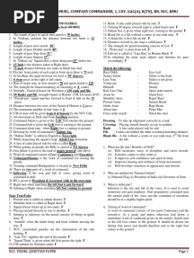 NCC-Model Question Paper