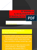 Pendidikan Karakter Dalam Perspektif Pancasila