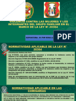 Exposición de Ley 30364 Con Modificatorias en El Ejercicio de La F.P