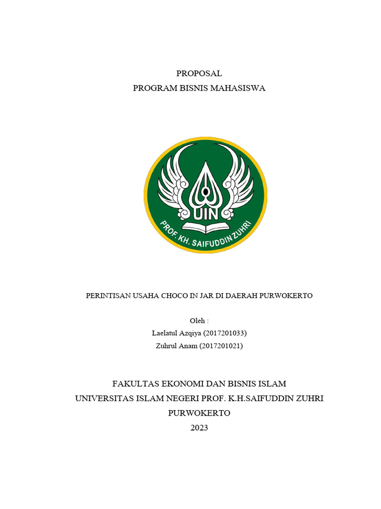 Usaha Choco In Jar di Purwokerto | PDF | Ilmu Sosial