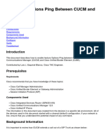 Configure Options Ping Between Cucm and