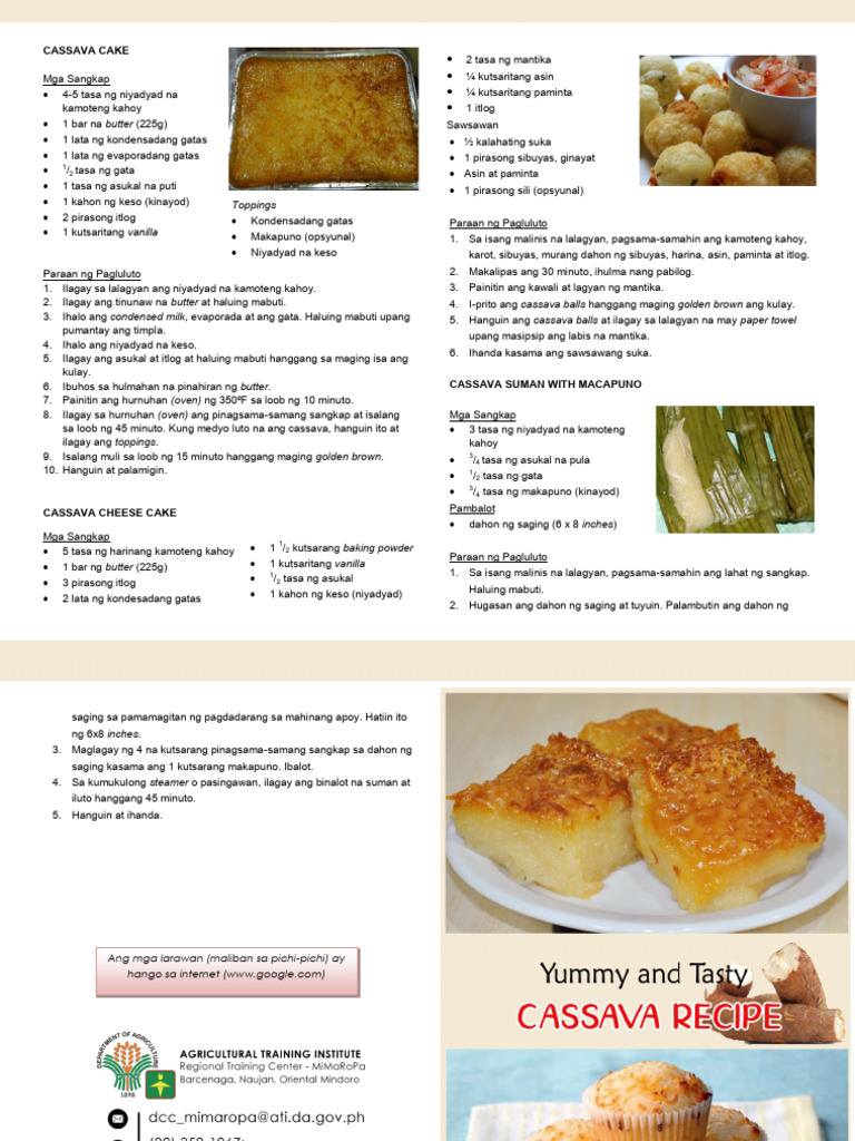 Cassava Recipe 0 | PDF
