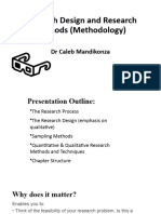 Research Methods Presentation - DR Caleb Mandikonza