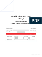 SAB Corporate Know Your Customer Form - SAB