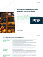KPA - OSHA Reporting and Recordkeeping Cheat Sheet