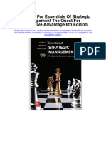 Full Download Test Bank For Essentials of Strategic Management The Quest For Competitive Advantage 6th Edition PDF Free