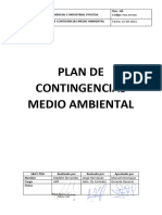 Plan de Contingencias Medio Ambiental