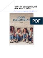Instant Download Test Bank For Social Development 3rd Edition Ross D Parke PDF Scribd
