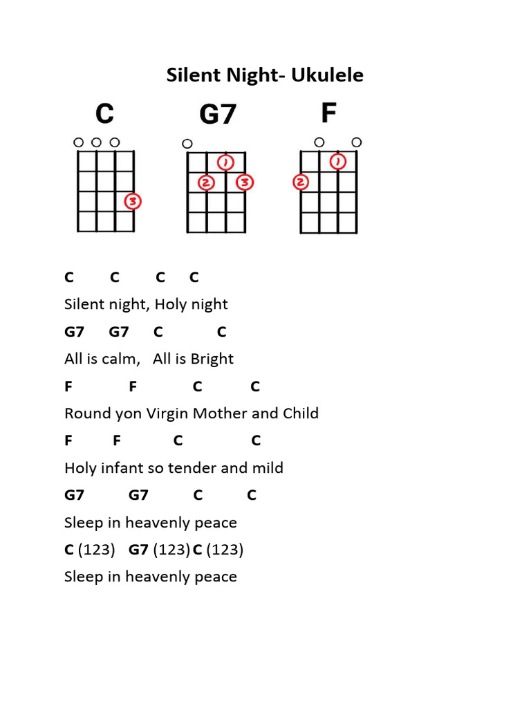 Silent Night Uke PDF