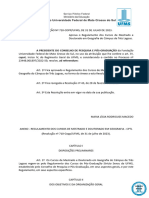Regulamento Do PPG-Geo - RESOLUCAO - COPP - N - 710 - D - 240104 - 132630