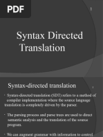 syntax directed translation