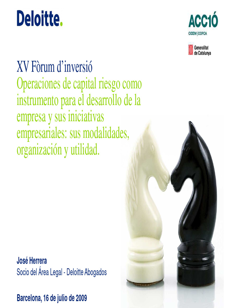 Operaciones de Capital Riesgo | PDF | Capital de riesgo | Finanzas ...