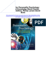 Instant Download Test Bank For Personality Psychology Domains of Knowledge About Human Nature 6th Edition Randy Larsen David Buss PDF Full