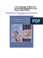 Instant Download Test Bank For Language in Mind An Introduction To Psycholinguistics 2nd Edition Julie Sedivy 2 PDF Ebook
