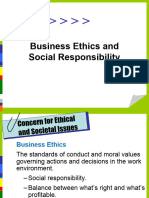 Ethics and Social Responsibility