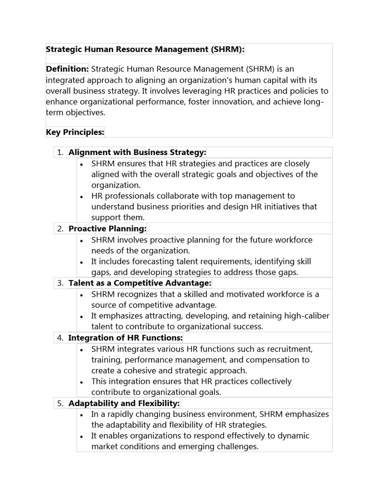 STRATEGIC HUMAN RESOURCE MANAGEMENT AN INTERNATIONAL PERSPECTIVE PDF visual data 6