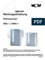 Anlagenlogbuch Wartungsanleitung: Wärmepumpe BWL-1 / BWS-1