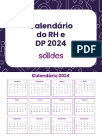 (Tofu) Calendário Do RH e DP 2024 - Versão Impressa