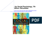 Instant Download Test Bank For Social Psychology 7th Edition Delamater PDF Scribd
