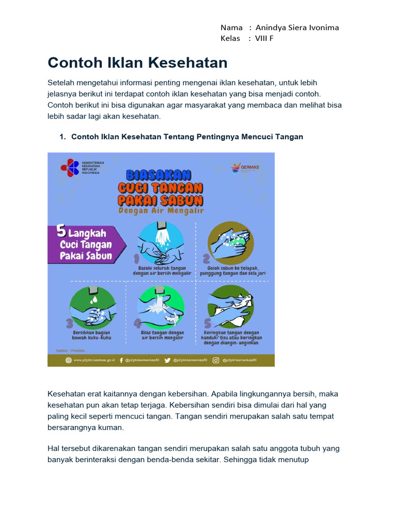 Contoh Iklan Komersial Bahasa Jawa tentang kesehatan