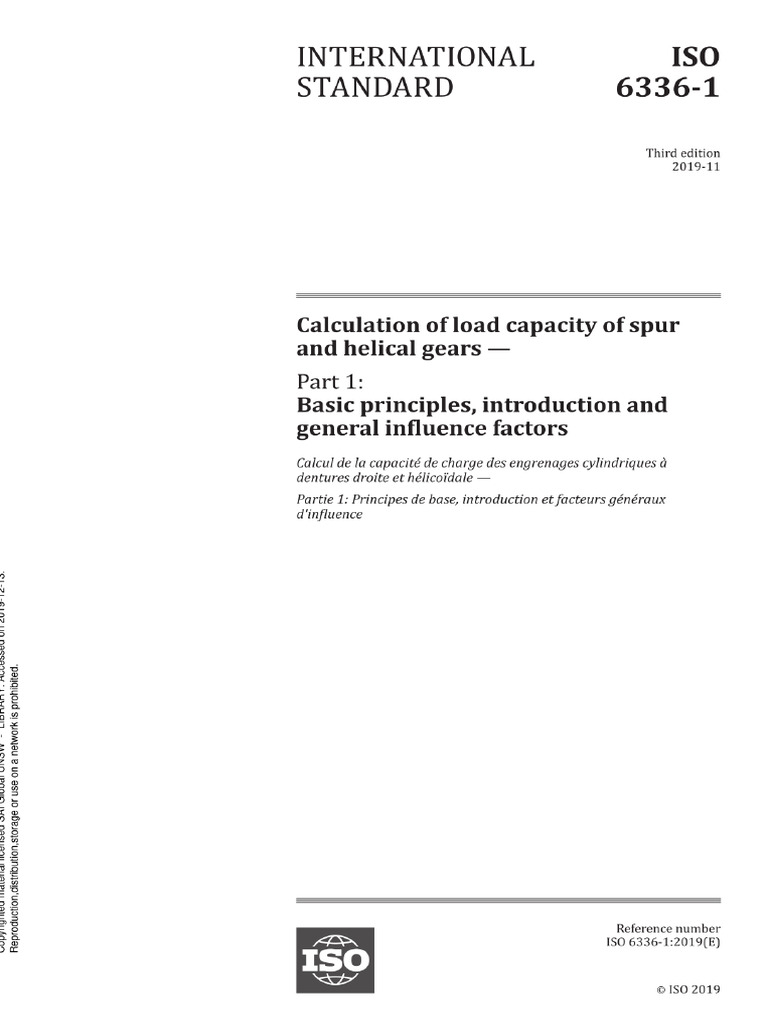 Iso - 6336 1 2019 | PDF