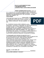 Modelo TERMO DE CIÊNCIA E AJUSTAMENTO PARA COMPENSAÇÃO