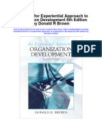Full Download Test Bank For Experiential Approach To Organization Development 8th Edition by Donald R Brown PDF Free