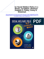 Instant Download Test Bank For Social Welfare Policy in A Changing World 1st Edition Shannon R Lane Elizabeth S Palley Corey S Shdaimah 2 PDF Scribd