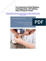 Full Download Test Bank For Exploring Child Welfare A Practice Perspective 7th Edition Cynthia Crosson Tower PDF Free