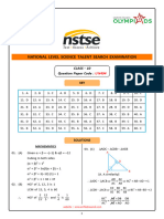 CL - 10 - NSTSE-2024-Paper-494 Key