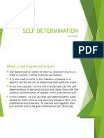 Self Determination