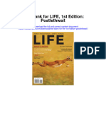 Instant Download Test Bank For Life 1st Edition Postlethwait PDF Ebook