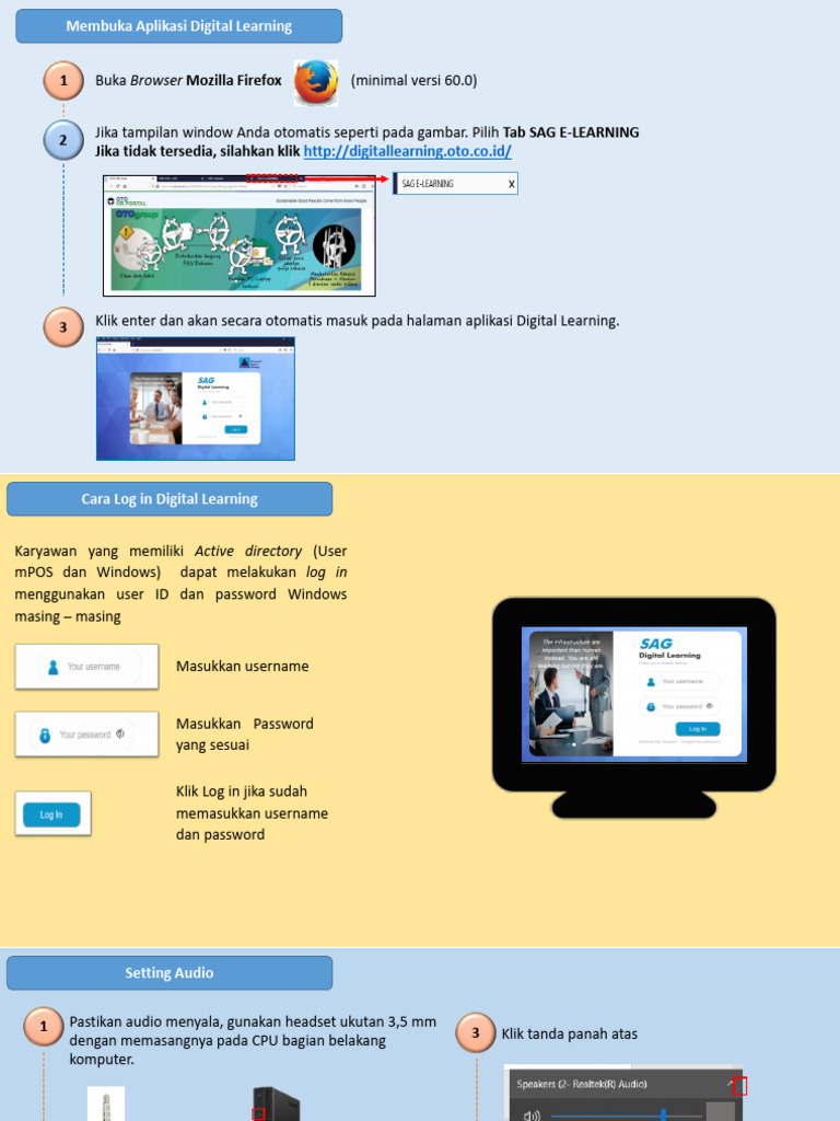 Panduan Akses Digital Learning Oto | PDF