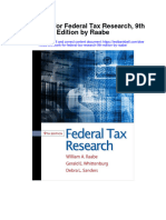 Full Download Test Bank For Federal Tax Research 9th Edition by Raabe PDF Free