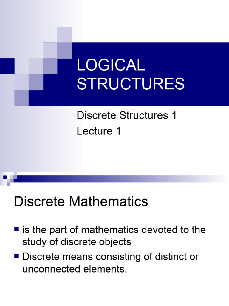 Logical Structures | PDF | Proposition | Discrete Mathematics