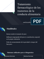 Tratamiento Farmacológico de Los Trastornos de La Conducta Alimentaria