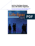 Instant Download Test Bank For Life Span Human Development 9th Edition Sigelman PDF Ebook
