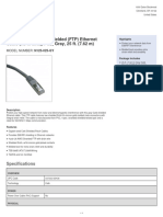 Cat6 Gigabit Molded Shielded (FTP) Ethernet Cable (Rj45 M/M), Poe, Gray, 25 Ft. (7.62 M)