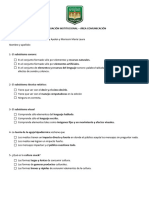 Evaluación Institucional Comunicación Con Adecuación