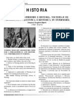 Pensamiento Enfermero e Historia. Necesidad de Vertebración Filosófica e Histórica en Enfermería