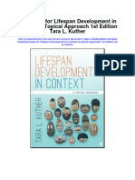 Instant Download Test Bank For Lifespan Development in Context A Topical Approach 1st Edition Tara L Kuther PDF Ebook