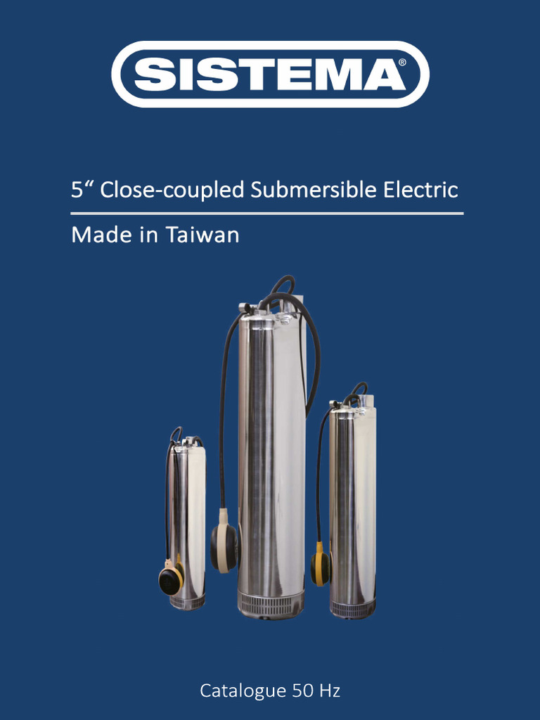 SPM 5" Submersible Pump Specifications | PDF | Manufactured Goods ...